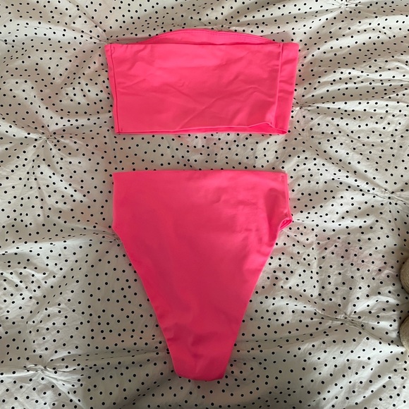 pink high waisted bikini - Picture 2 of 3
